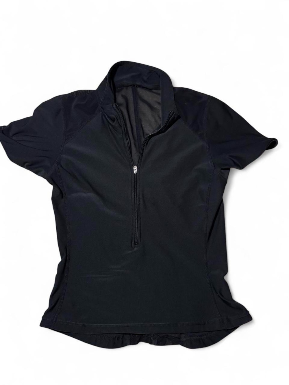 Nike Vintage/Y2K Black Short Sleeve Half Zip Athletic Top